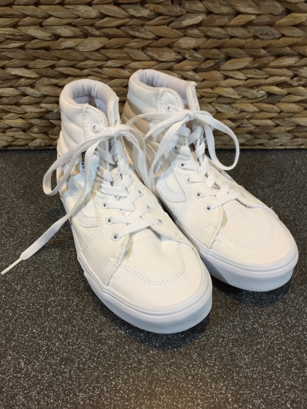 Vans White High Top Sneakers